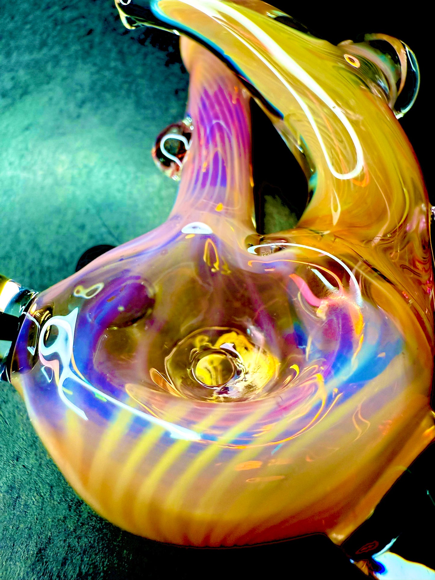 Horned Opal and 24k Gold Color Changer