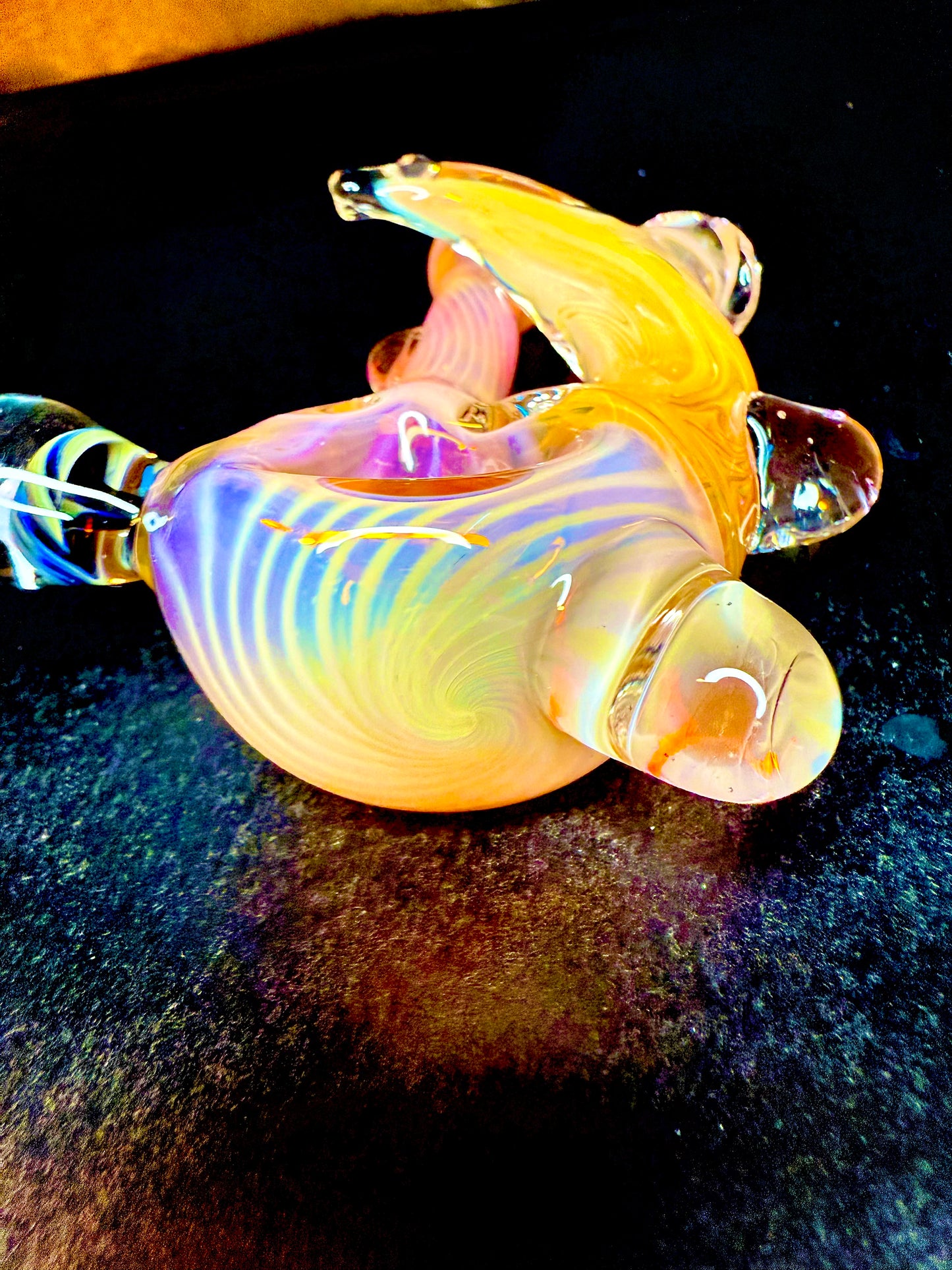 Horned Opal and 24k Gold Color Changer