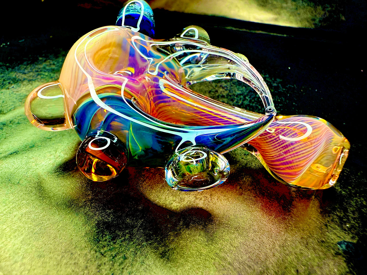 Horned Opal and 24k Gold Color Changer