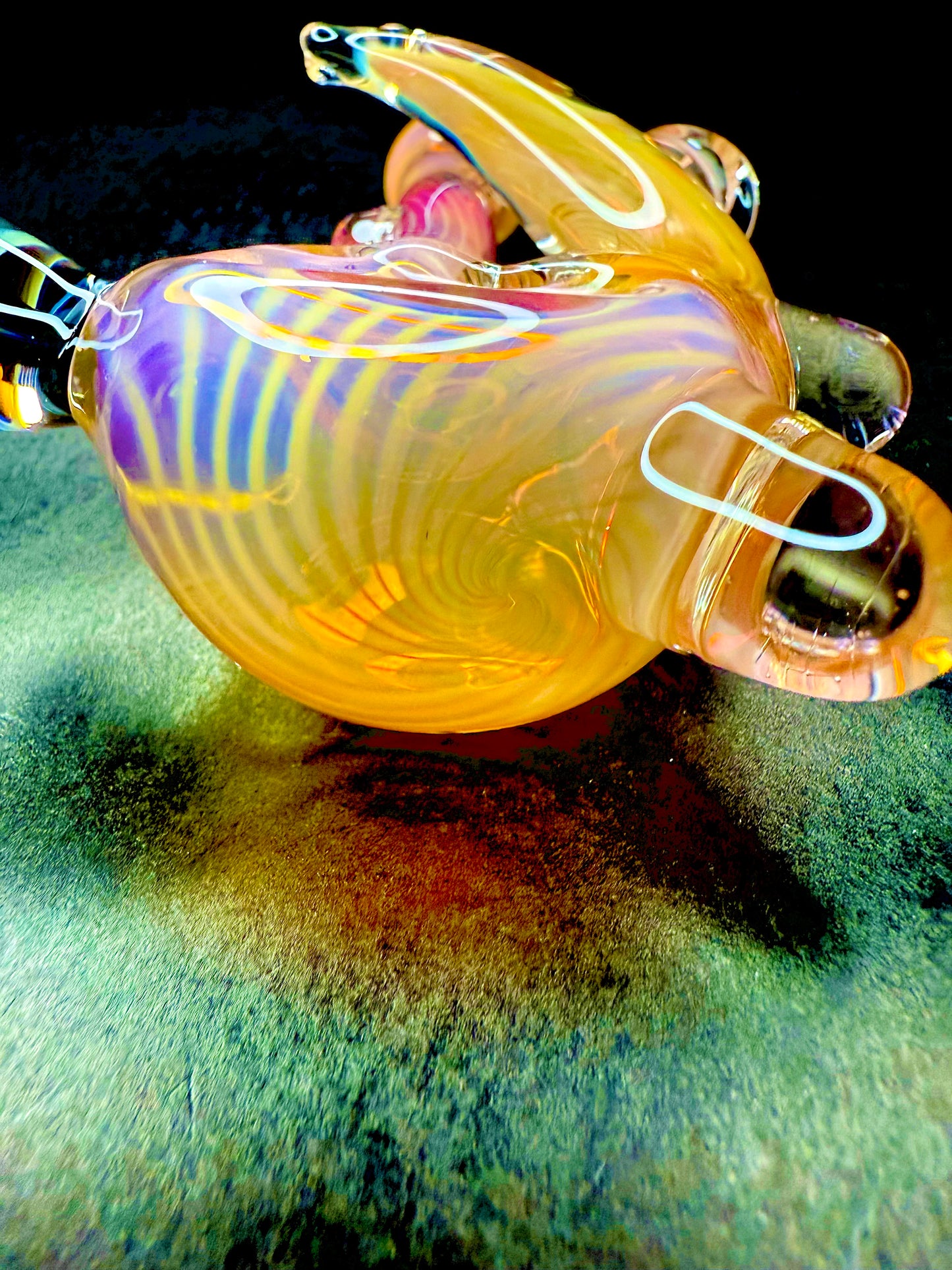 Horned Opal and 24k Gold Color Changer