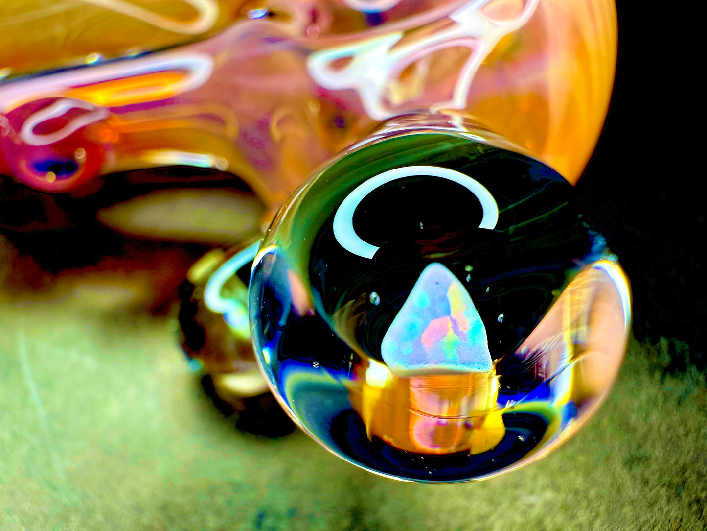 Horned Opal and 24k Gold Color Changer