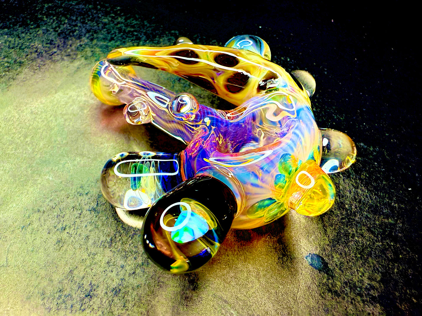 Horned Opal and 24k Gold Color Changer