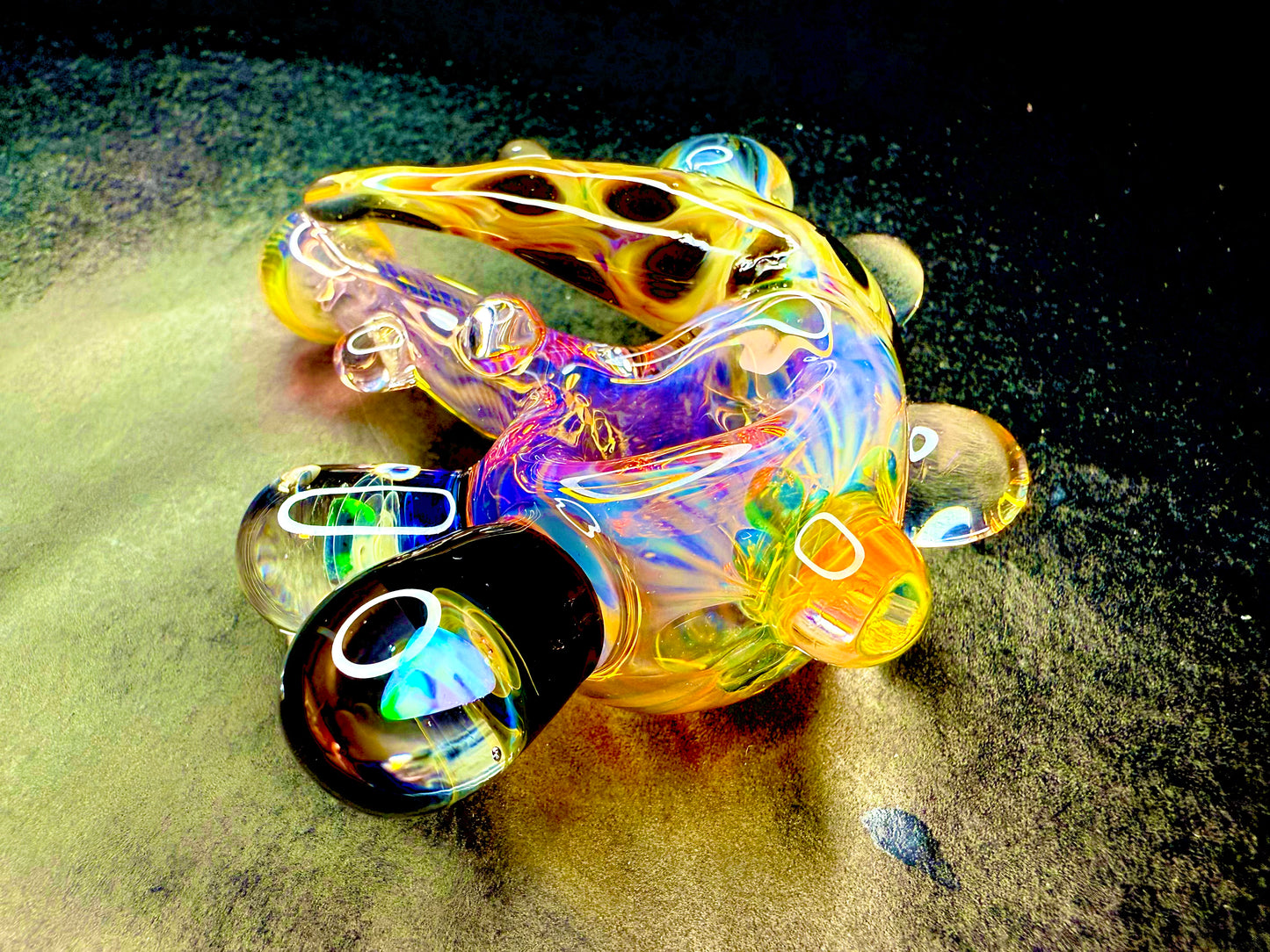 Horned Opal and 24k Gold Color Changer