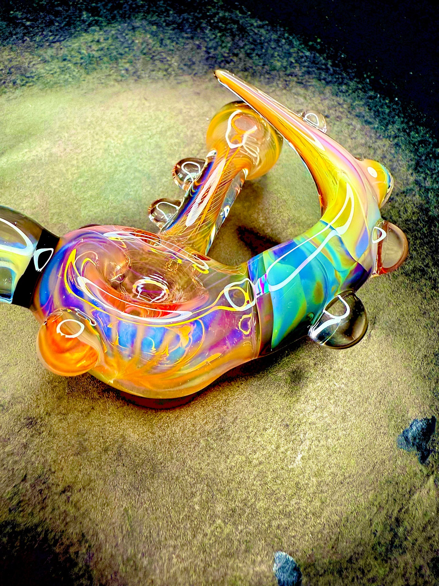 Horned Opal and 24k Gold Color Changer