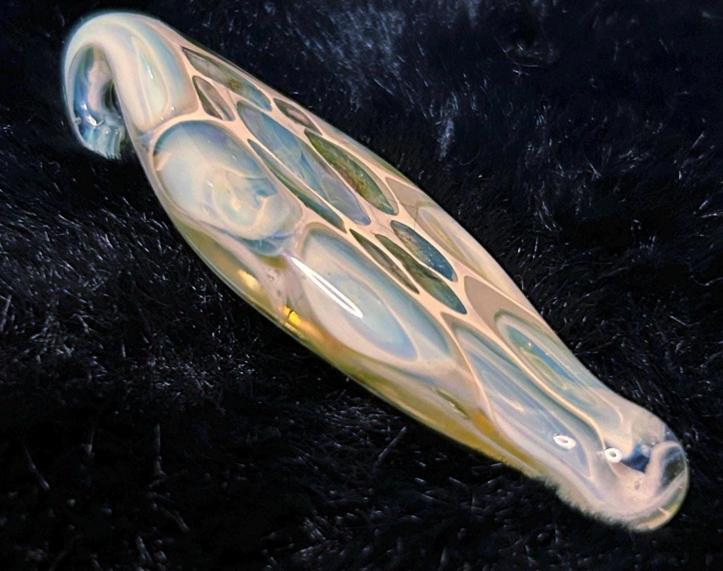 Snake Head Rendition | Handblown Glass Pendant Unique Artisan Jewelry