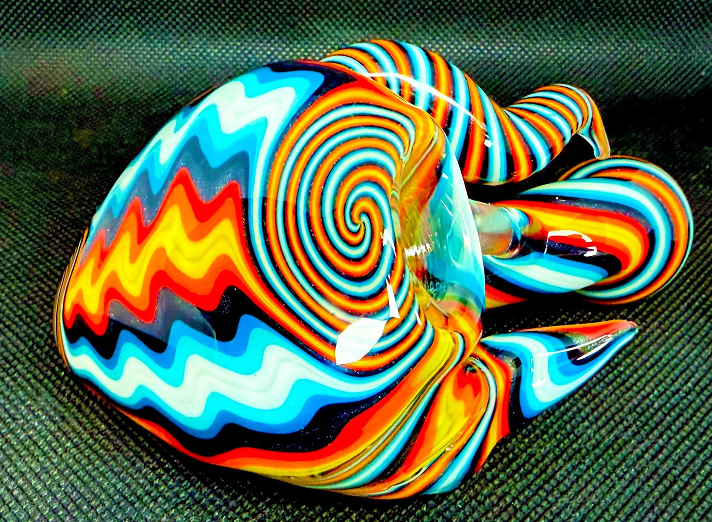 Fire + Ice | Handblown Glass Sherlock Functional Art Unique Artisan Piece