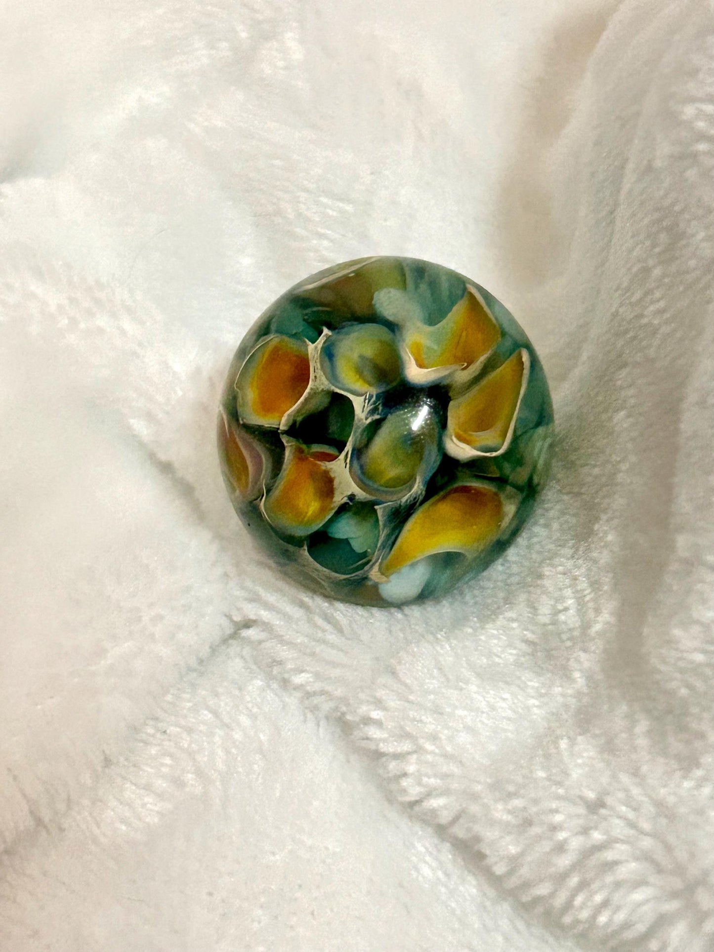 Blooming Calla Lillies | Glass Airflow Regulating Topper Marble