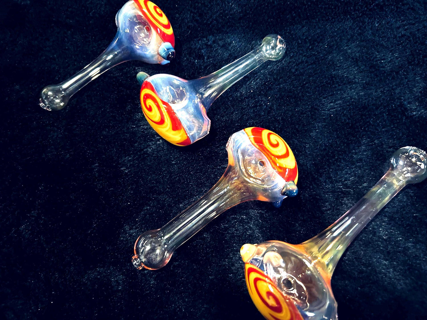 Simple Reversal | Handblown Glass Pipe Functional Art Unique Artisan Piece