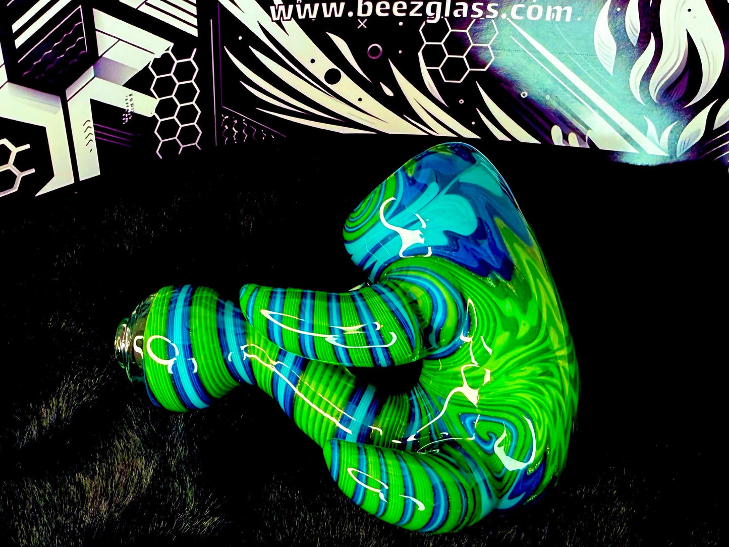 Everglades | Handblown Glass Sherlock Functional Art Unique Artisan Piece