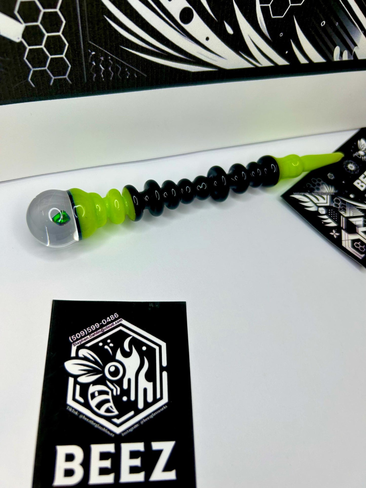 Opal Storm Multi Use Tool | Handblown Glass