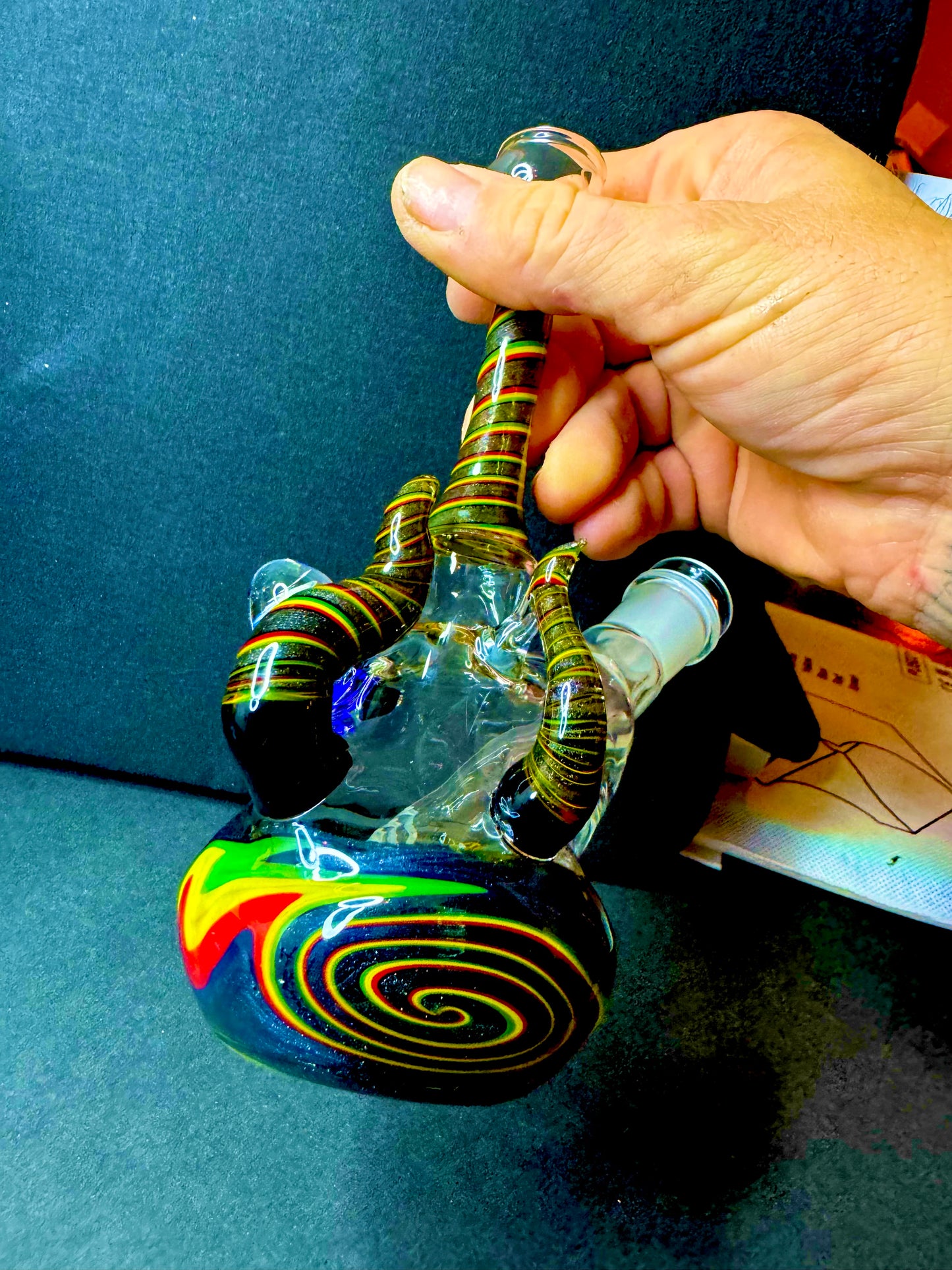 Handblown Mini Reggae Beaker