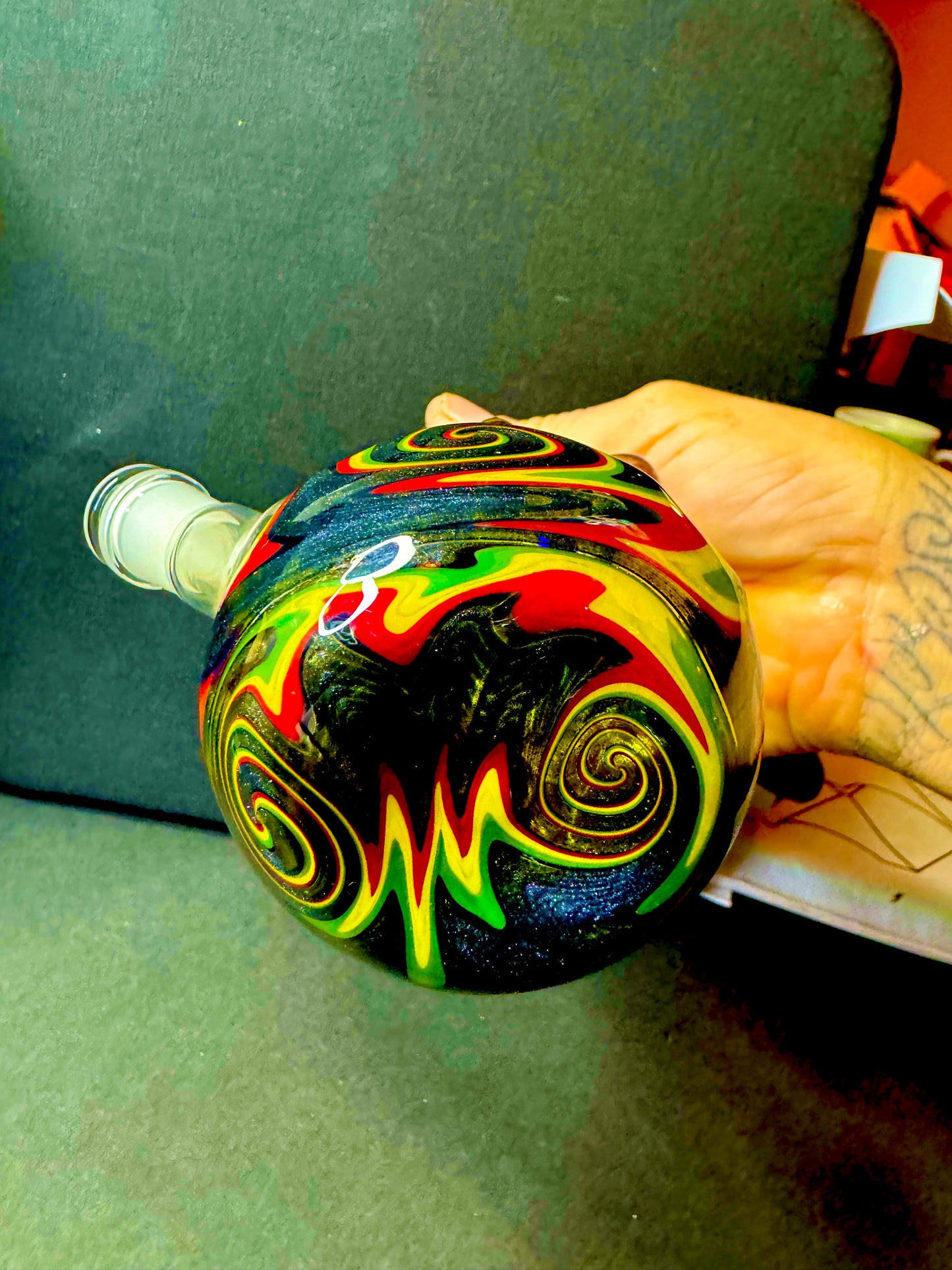 Handblown Mini Reggae Beaker