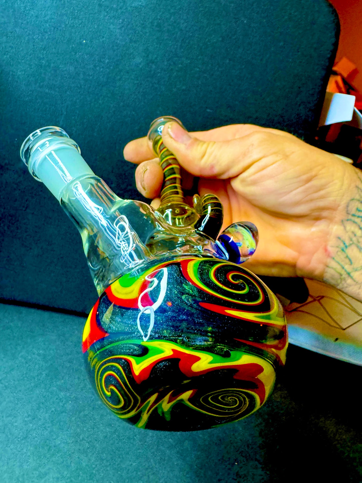 Handblown Mini Reggae Beaker