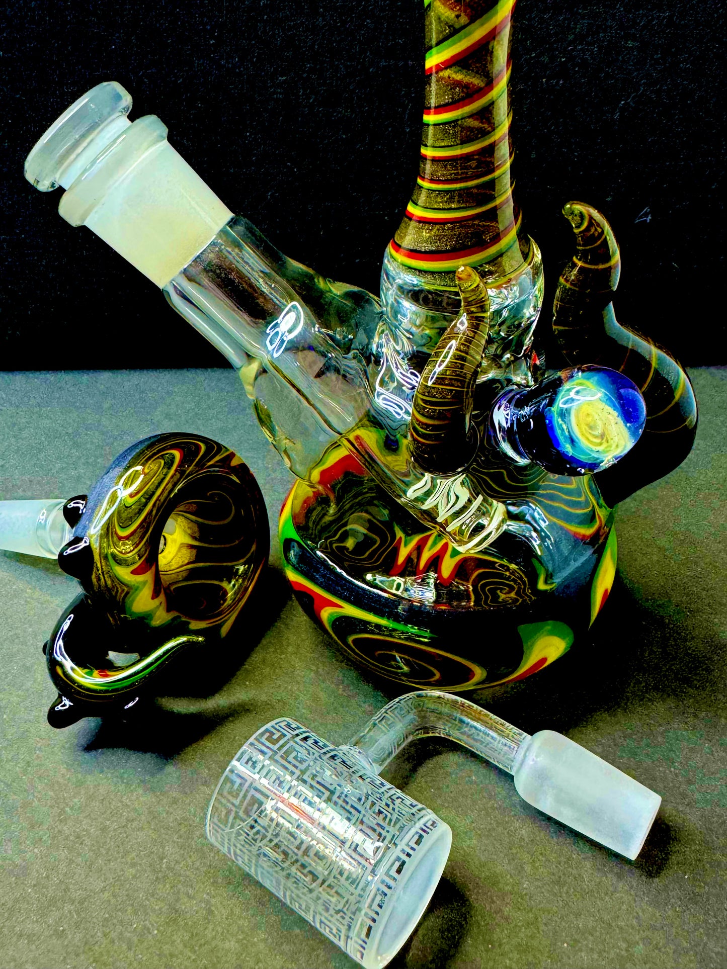 Handblown Mini Reggae Beaker