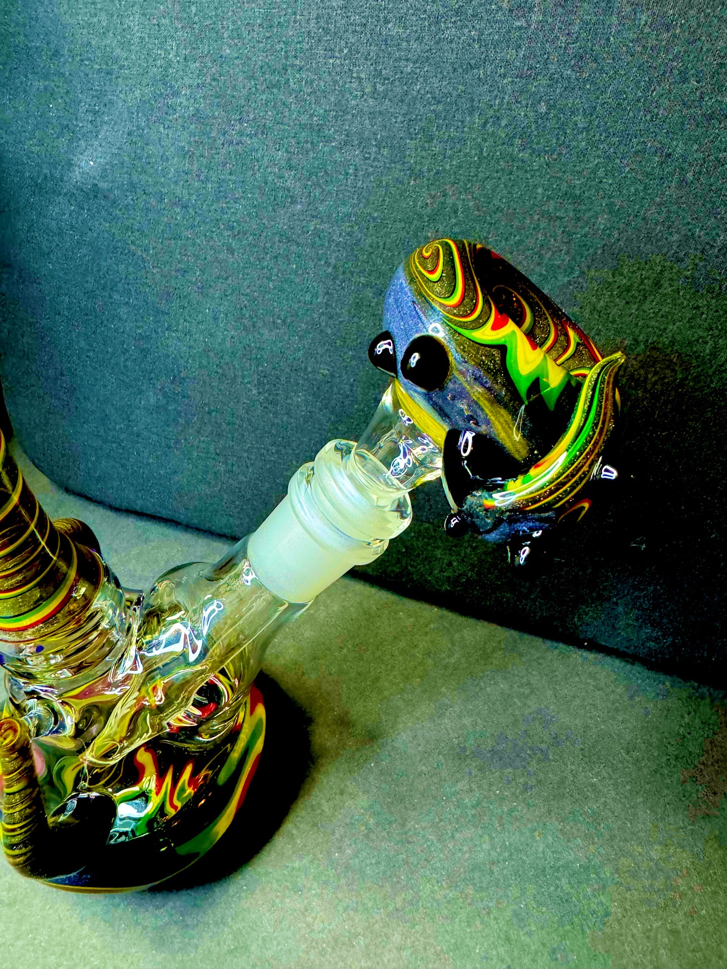 Handblown Mini Reggae Beaker