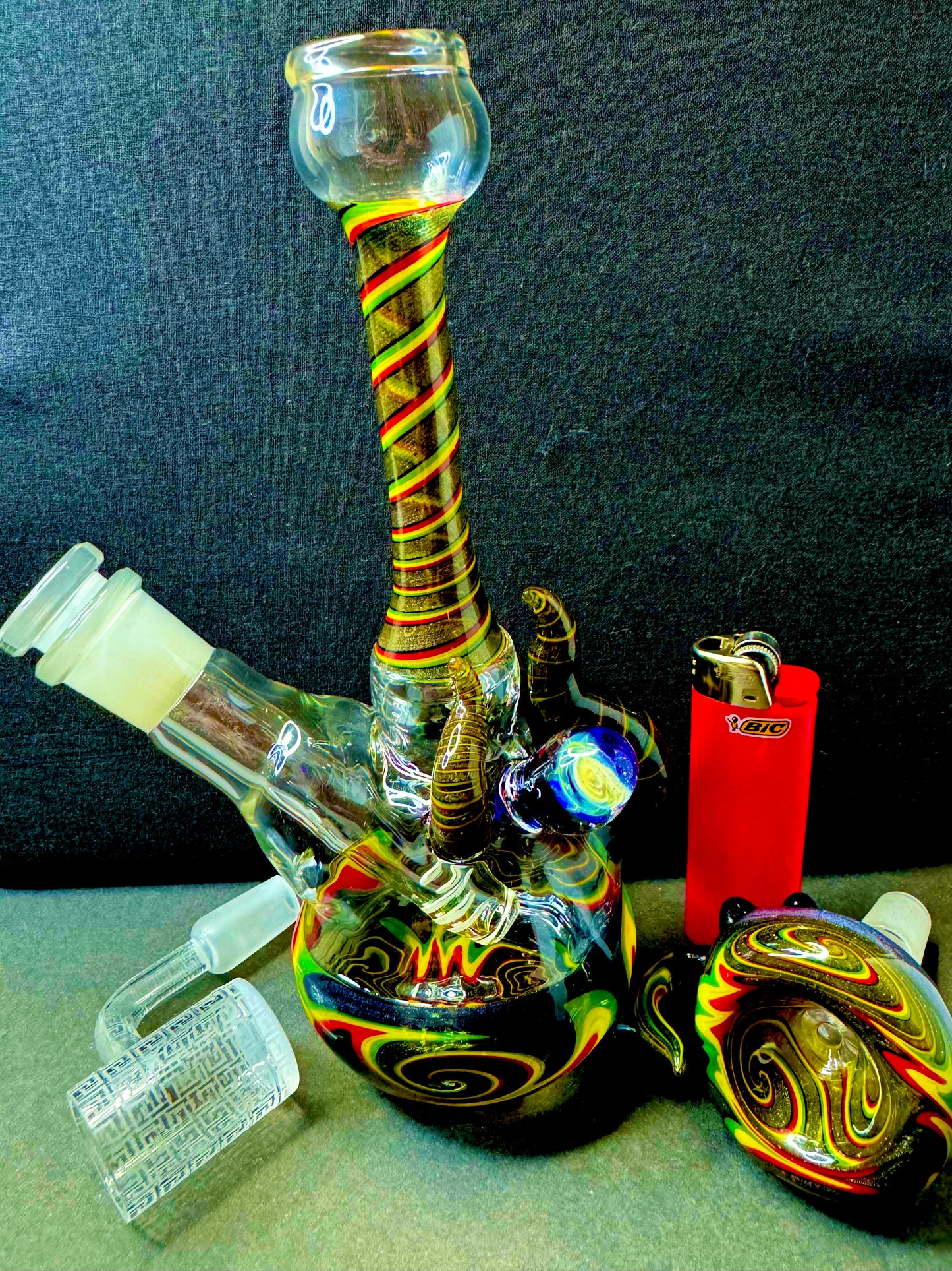 Handblown Mini Reggae Beaker