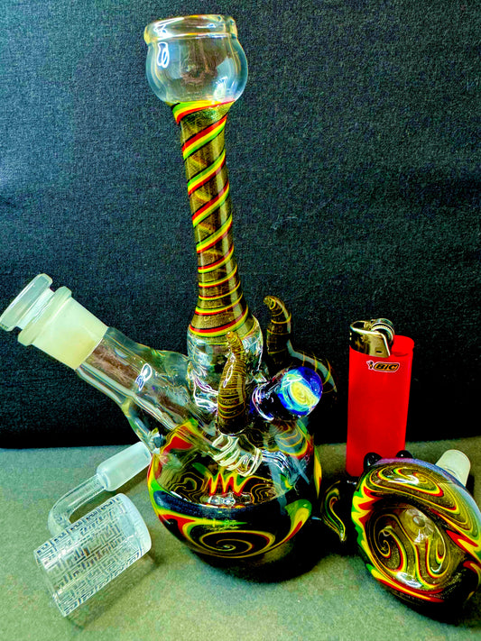 Handblown Mini Reggae Beaker