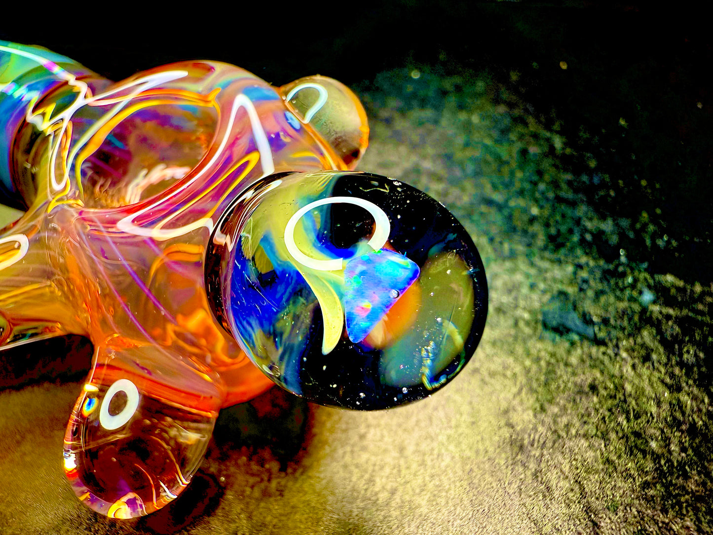 Horned Opal and 24k Gold Color Changer