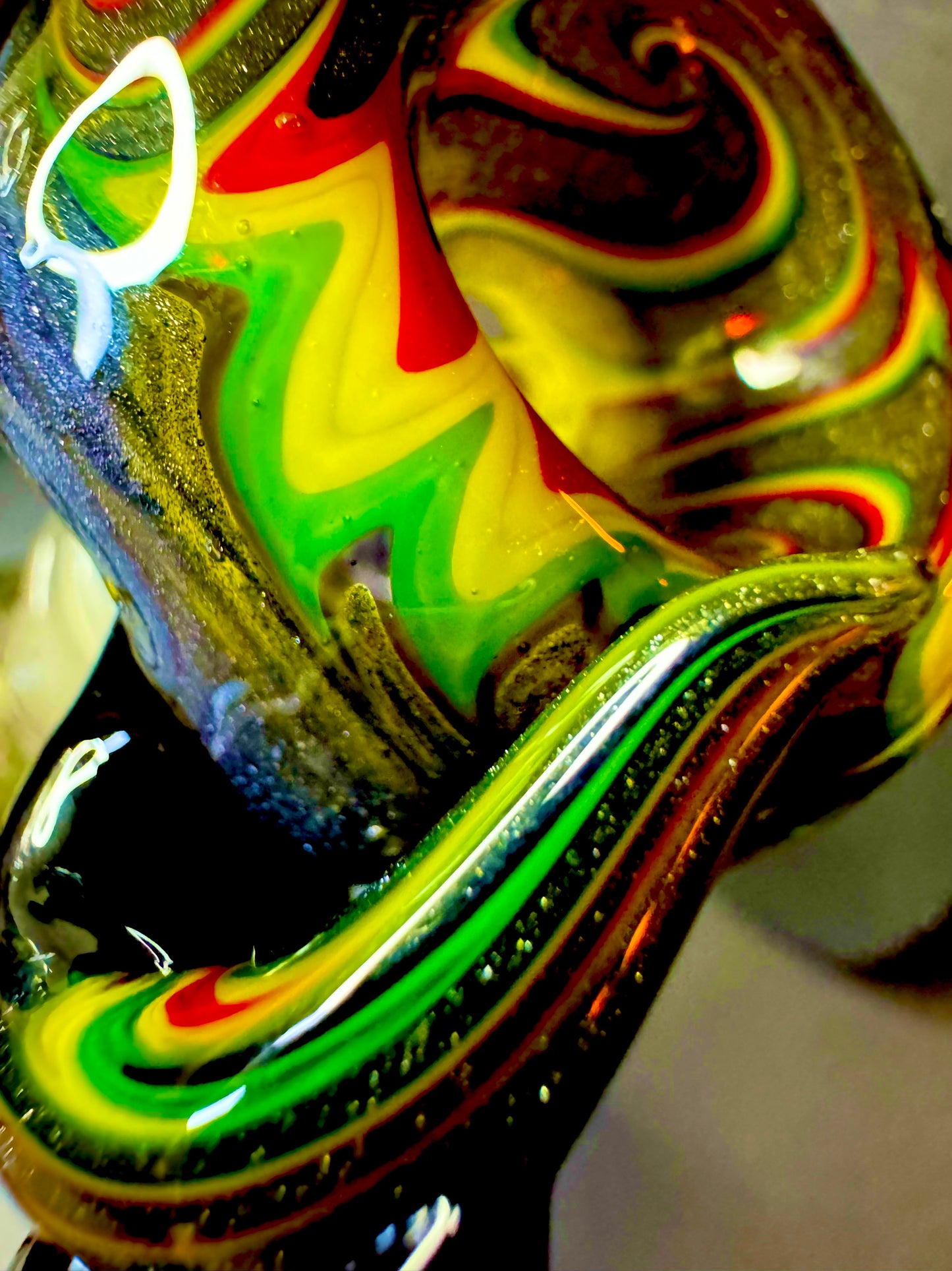 Handblown Mini Reggae Beaker